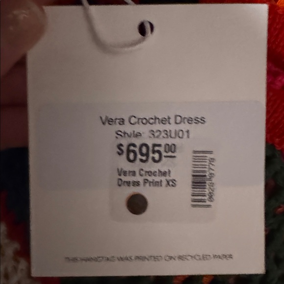 XS, NWT, Carolina K, Vera Crochet Dress, multicolor, Maxi length, 100% Cotton - Picture 15 of 15